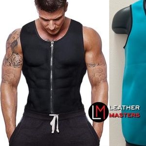Leather Masters Reversible Neoprene Vest 18" armpit to armpit seams